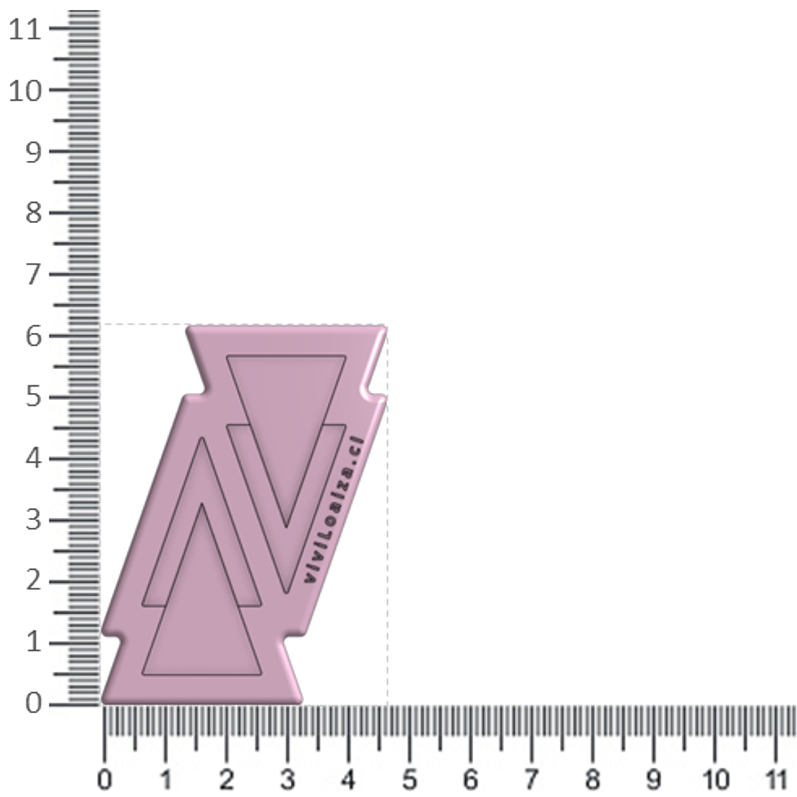 Molde Triangulo Doble P 4