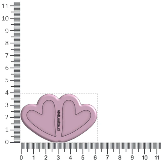 Molde Corazon Plano P 2