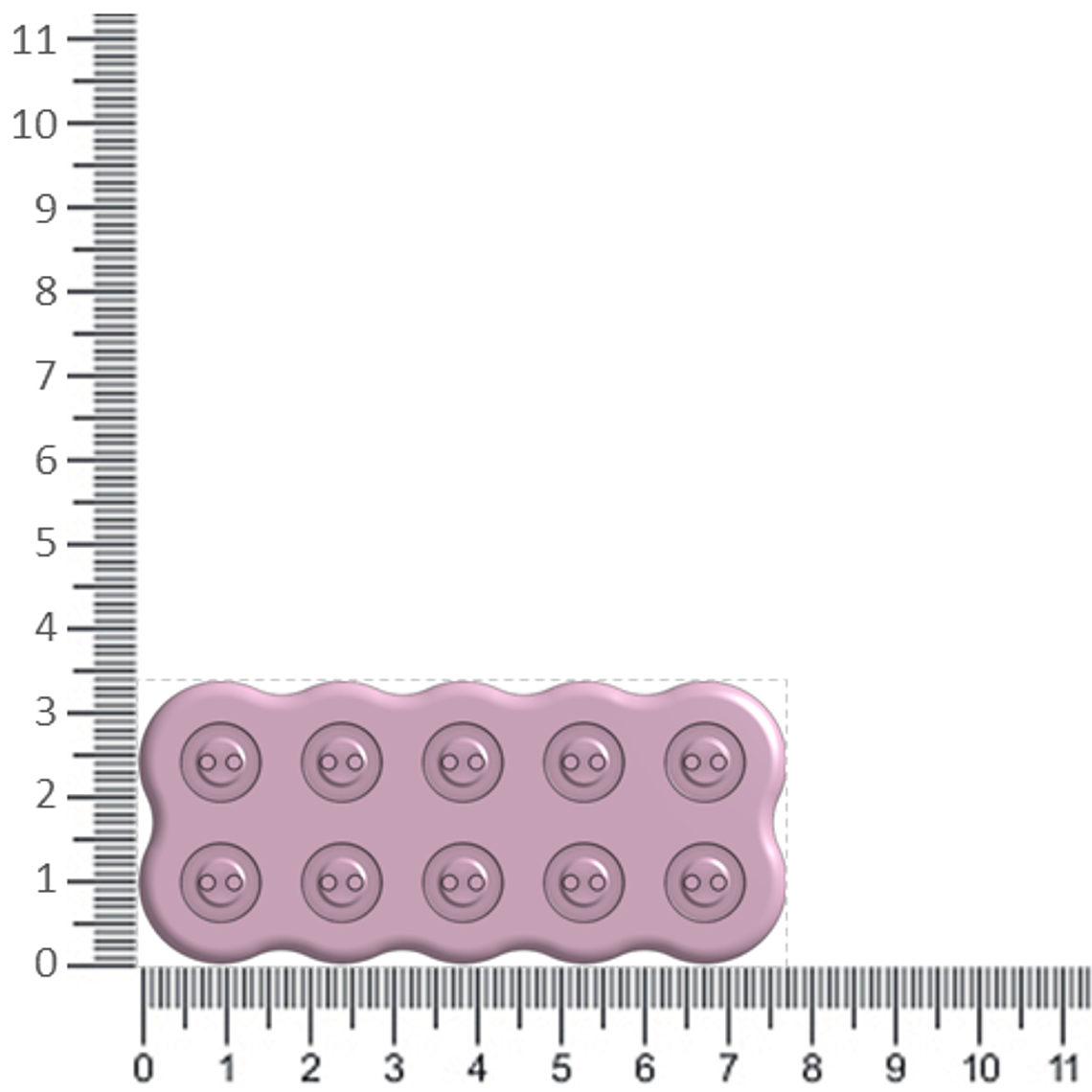 Molde Botón Redondo 10 4