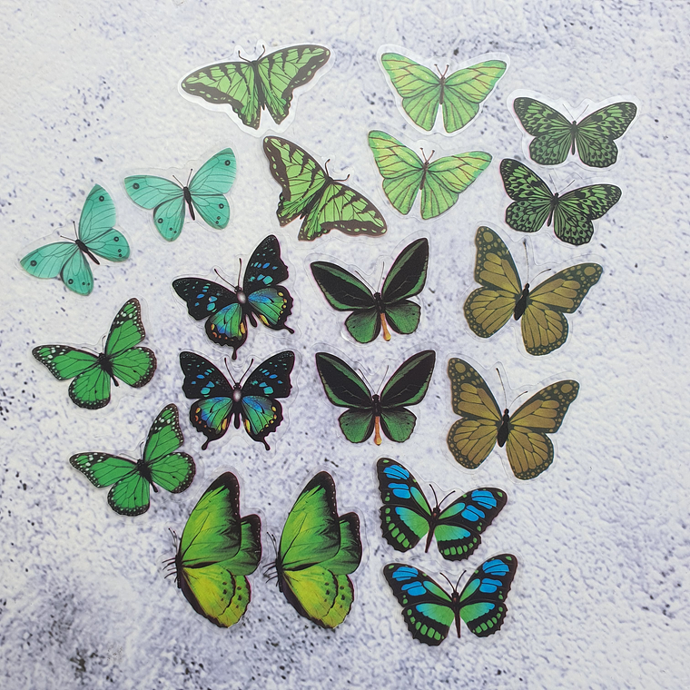 20 Mariposas adhesivas 2