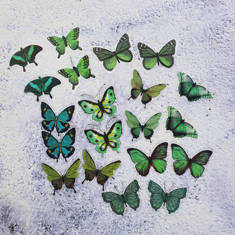 20 Mariposas adhesivas 3