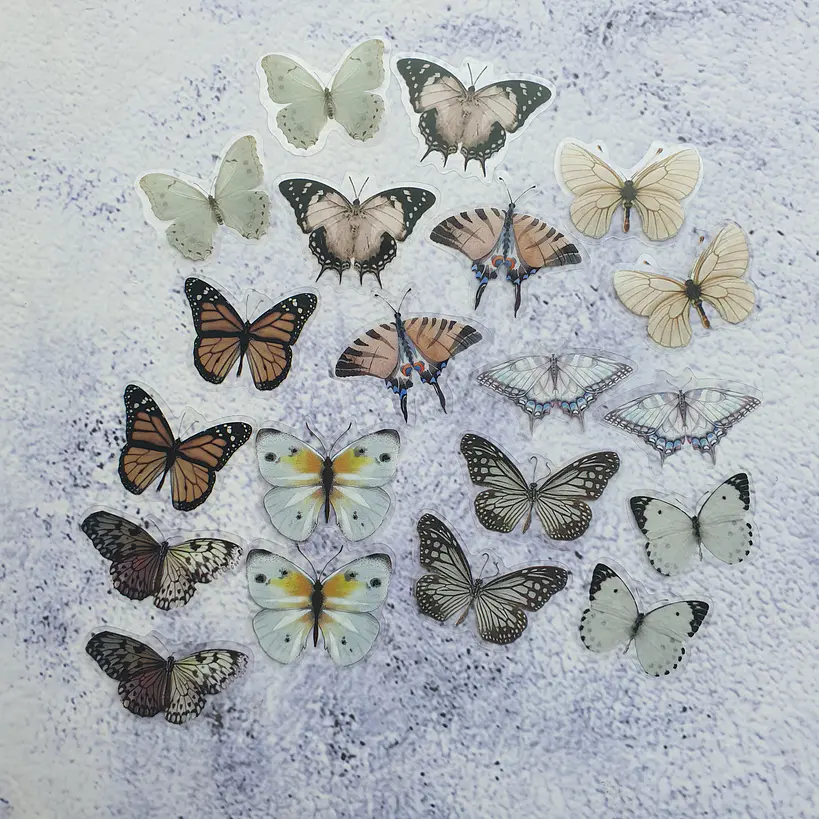 20 Mariposas adhesivas 11