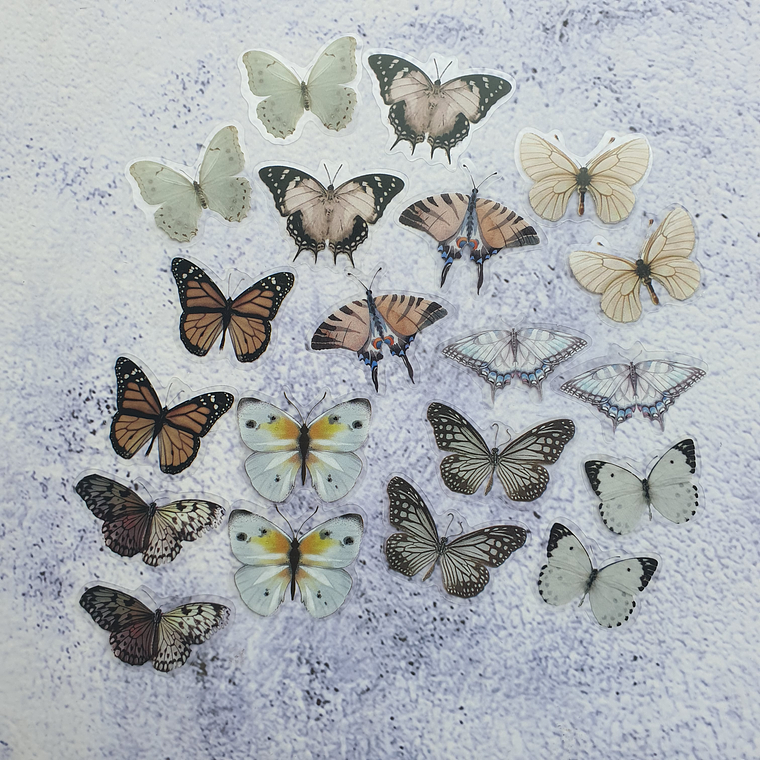 20 Mariposas adhesivas 11