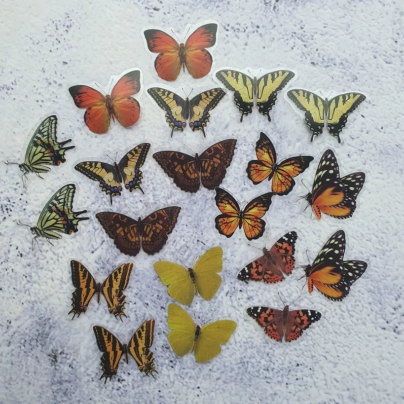 20 Mariposas adhesivas 12