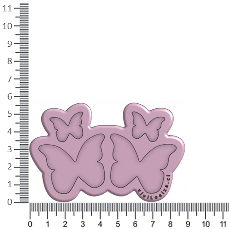 Molde Mariposas 3