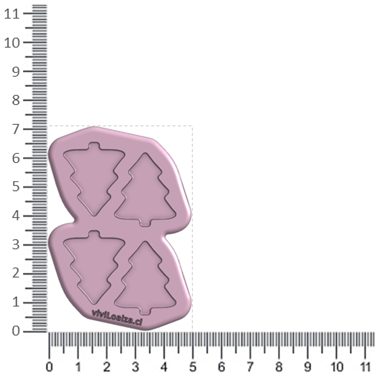 Molde Árbol de Navidad mini 2