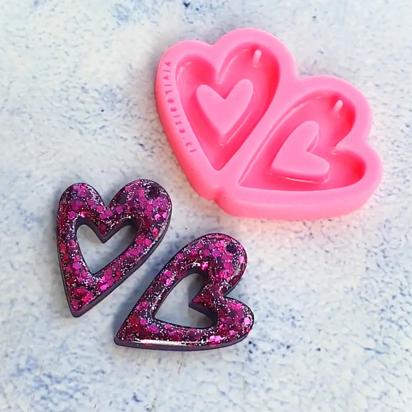 Molde Corazón Contorno 1