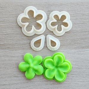 Molde y cortador Texturizador de Flor