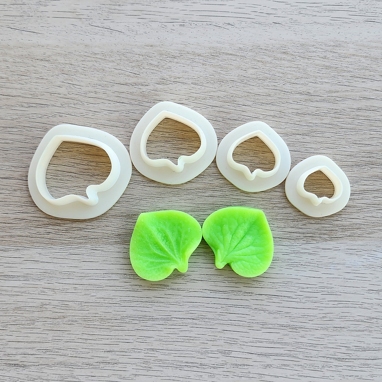 Molde y cortador Texturizador hoja pequeña 1