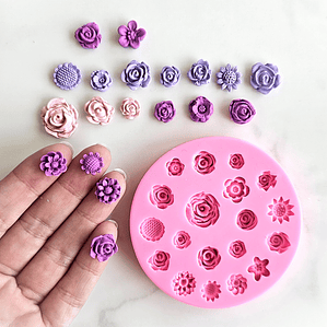 Molde 19 flores mini 