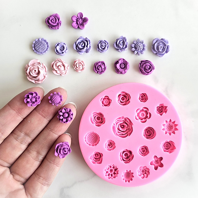 Molde 19 flores mini  1