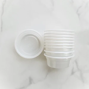 Vaso plástico para resina (10u)