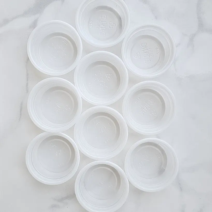 Vaso plástico para resina (10u) 3