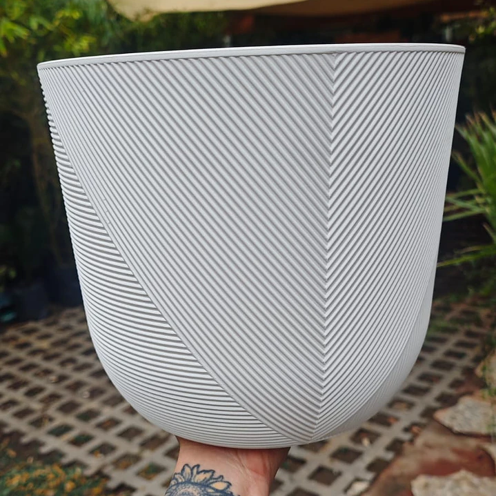 Maceta blanca 25x20 1