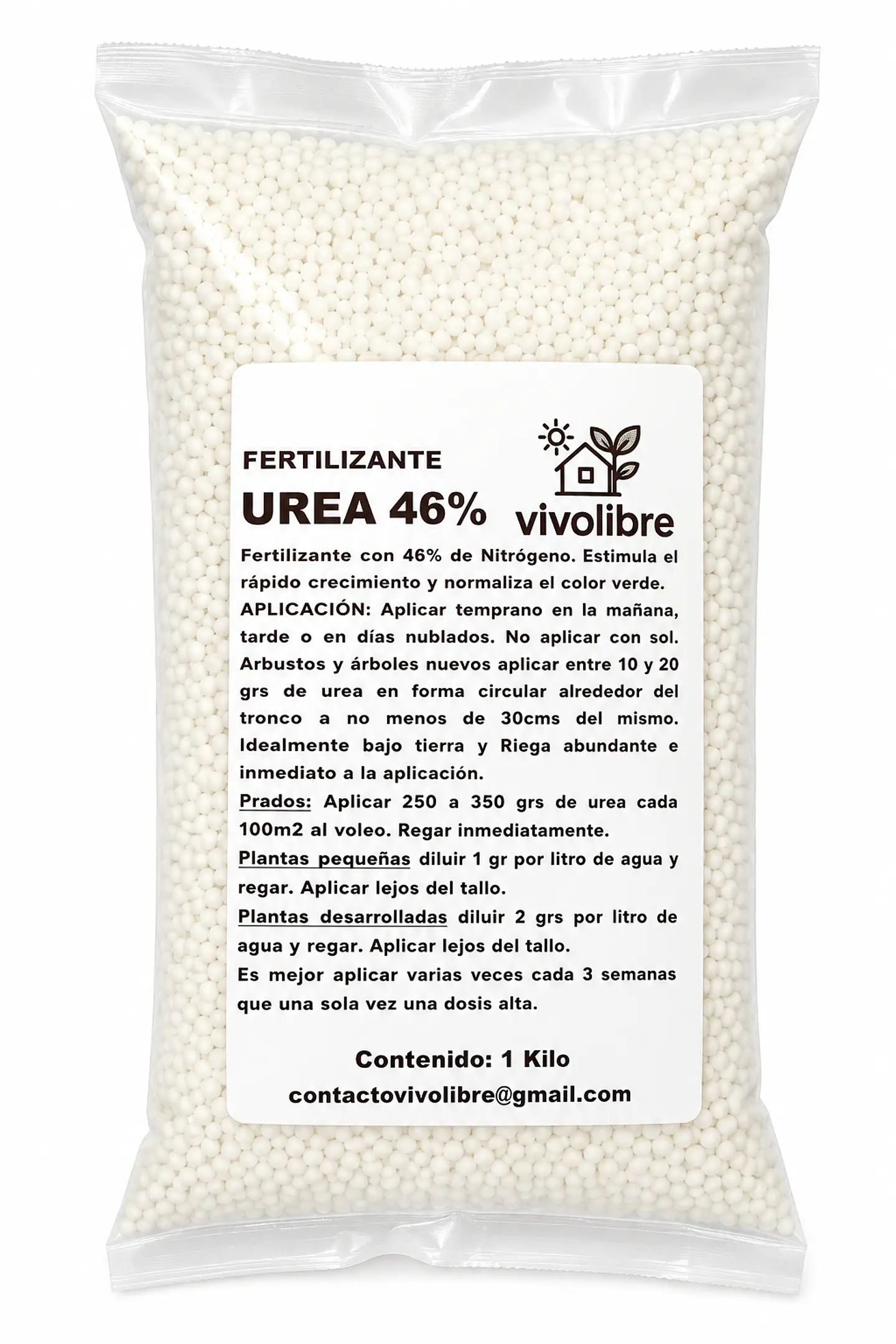 UREA GRANULADA 46% NITROGENO 4 KILOS 4