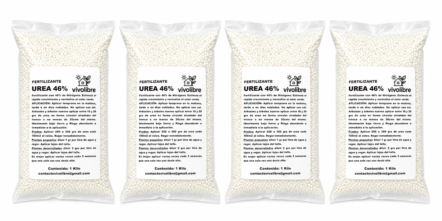 UREA GRANULADA 46% NITROGENO 4 KILOS 1