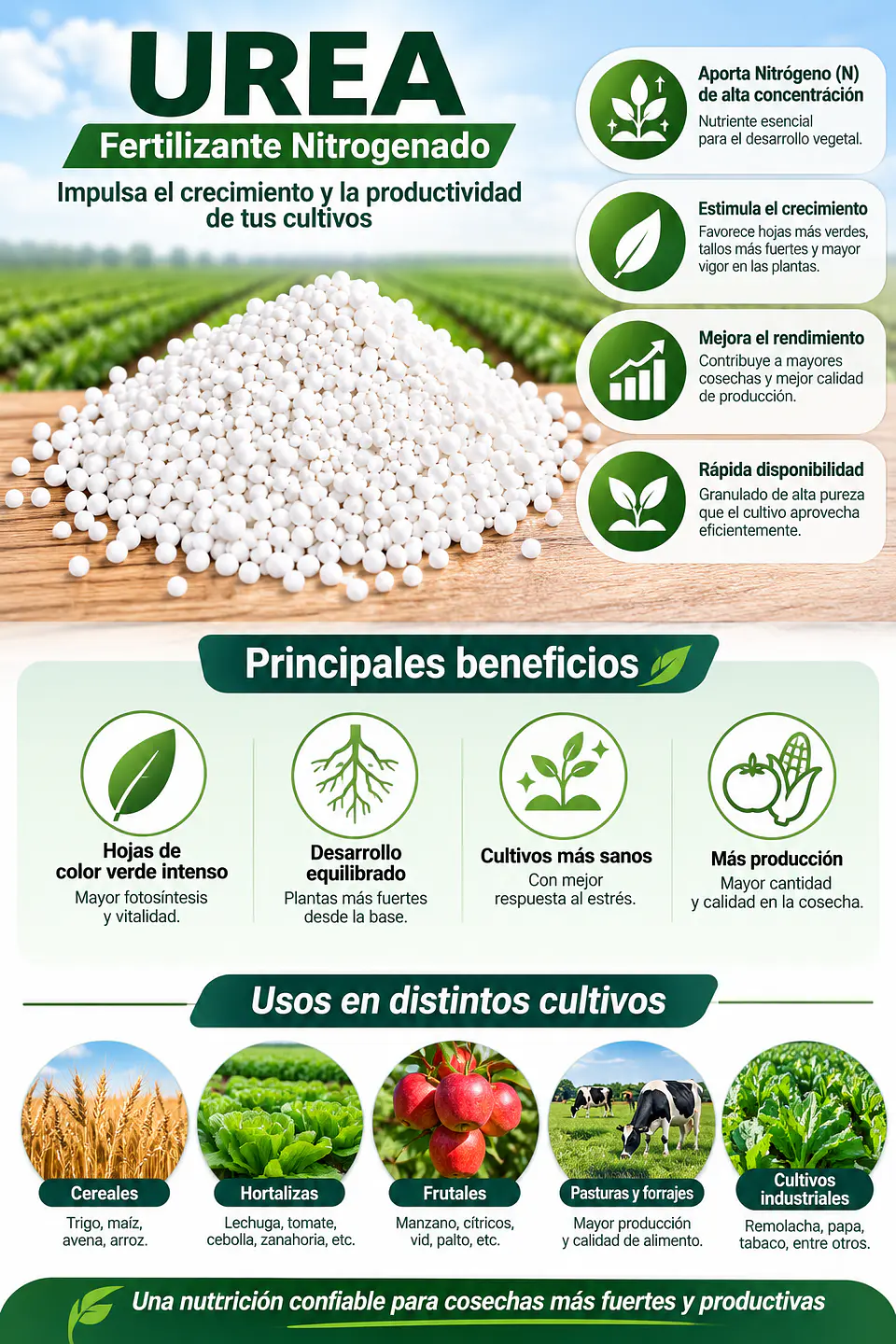 UREA GRANULADA 46% NITROGENO 1 KILO 3