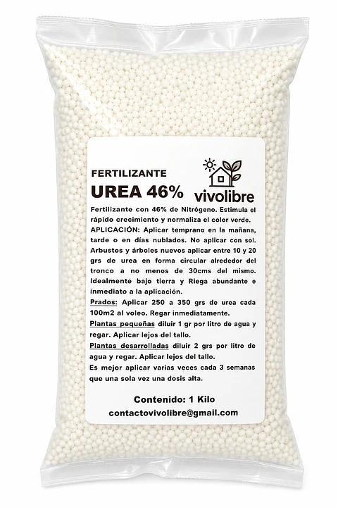 UREA GRANULADA 46% NITROGENO 1 KILO
