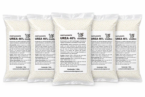 UREA GRANULADA 46% NITROGENO 5 KILOS
