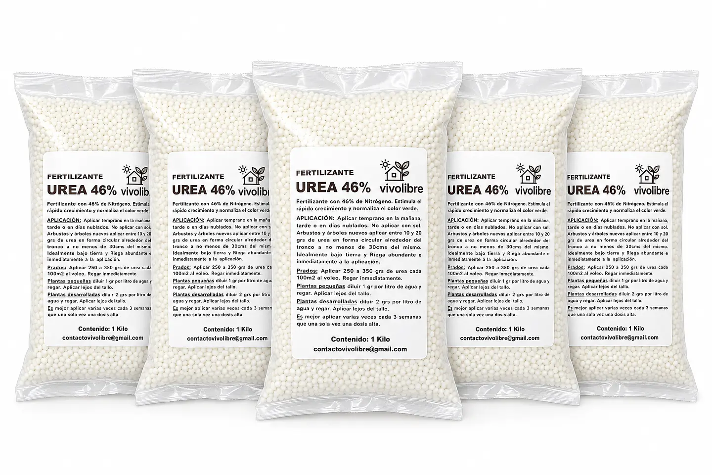 UREA GRANULADA 46% NITROGENO 5 KILOS 1