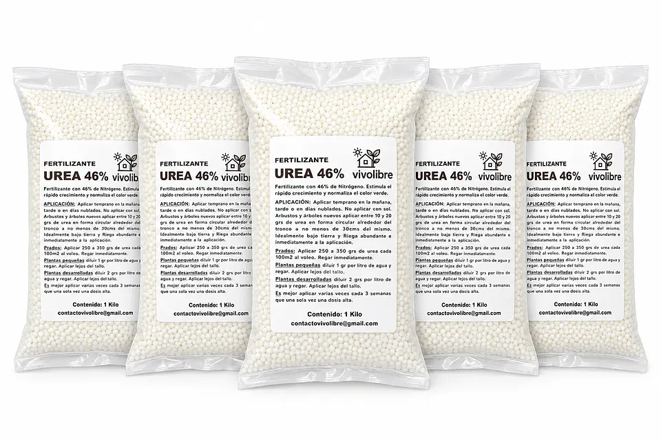 UREA GRANULADA 46% NITROGENO 5 KILOS 1