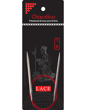 Palillos Circulares ChiaoGoo RED Lace (80cm)