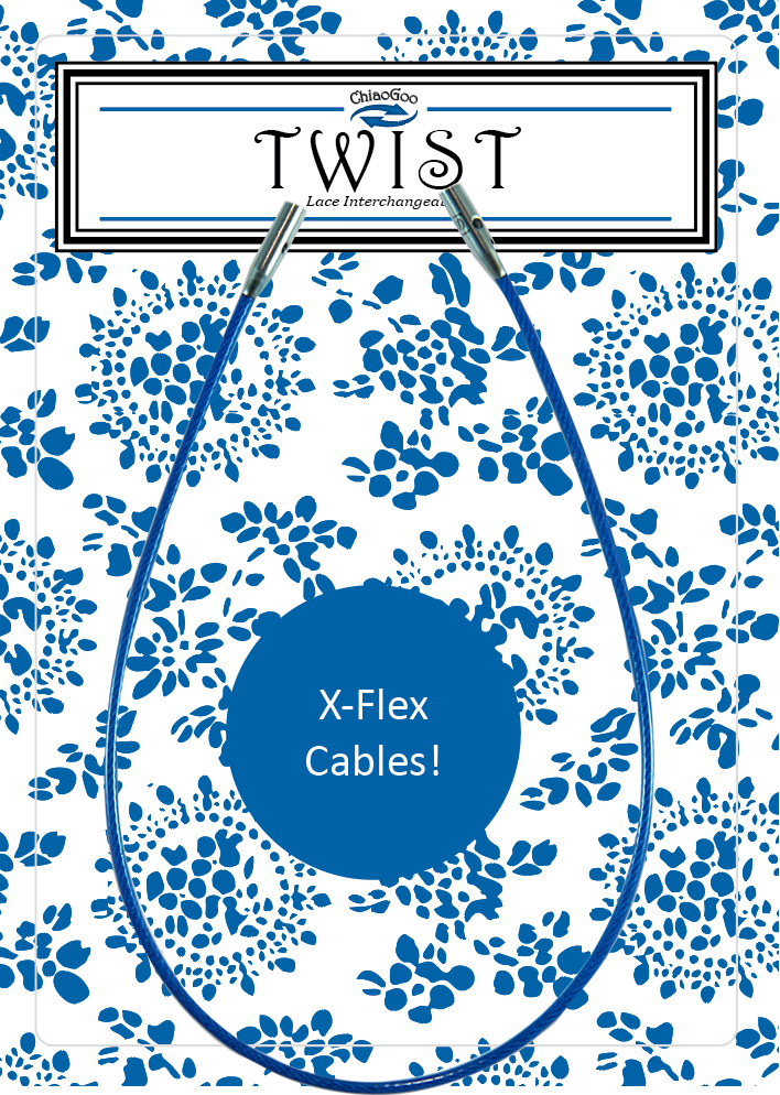 Cable para Palillos Intercambiables Twist X-Flex 15 cm (SMALL)