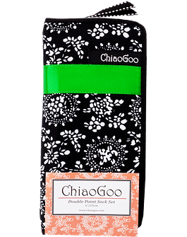 ChiaoGoo Set de palillos doble punta para calcetines 15cm Bamboo