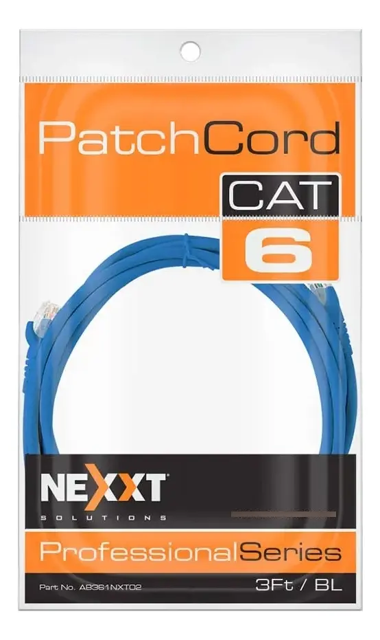 Cable De Red Cat6 Patch Cord Nexxt Ab361nxt02 0.9m
