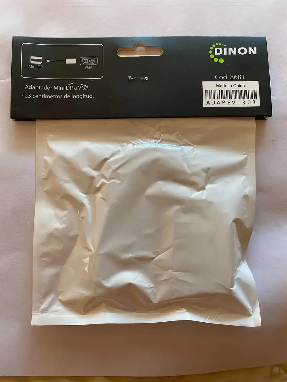Cable Dinon Mini Displayport A Vga - Conexión Para Monitor 2