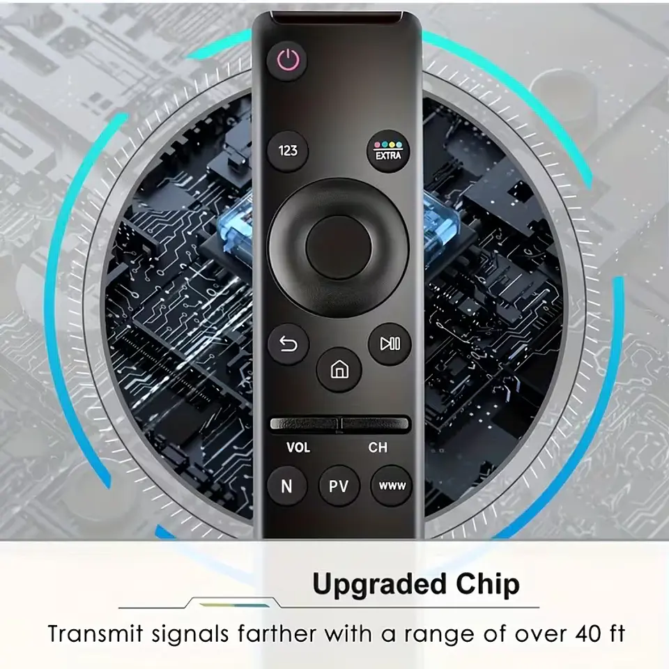 Control remoto universal compatible con TVs Samsung - con botones de Netflix y Prime videos. 4
