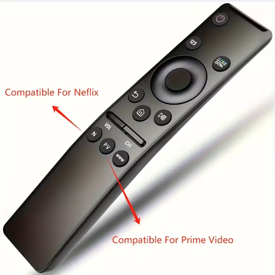 Control remoto universal compatible con TVs Samsung - con botones de Netflix y Prime videos. 7