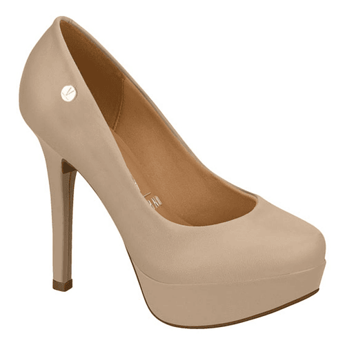 Zapato Taco Plataforma Vizzano EcoCuero Beige 1830-501-7286-29452