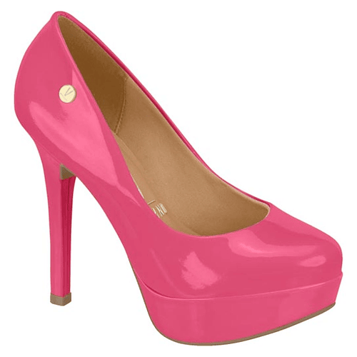 Zapato Taco Plataforma Vizzano Efecto Charol Pink Gloss 1830-501-13488-87205