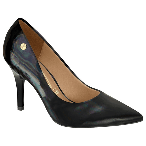 Zapato Taco Aguja Stiletto Vizzano Negro Holográfico 1184-1101-25700-15745