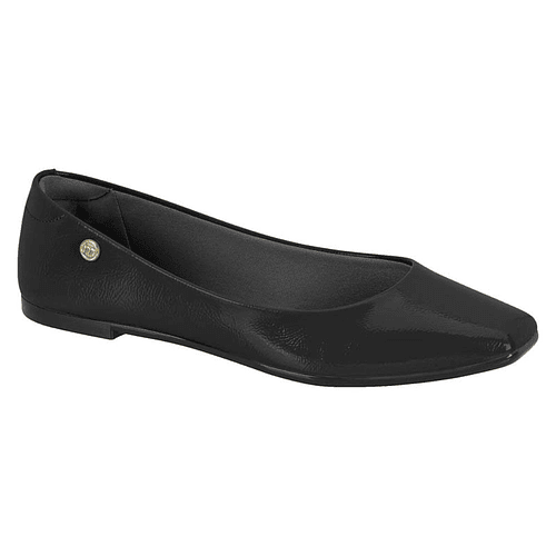 Ballerina Mujer Moleca Efecto Charol Negro 5735-215-11464-15745