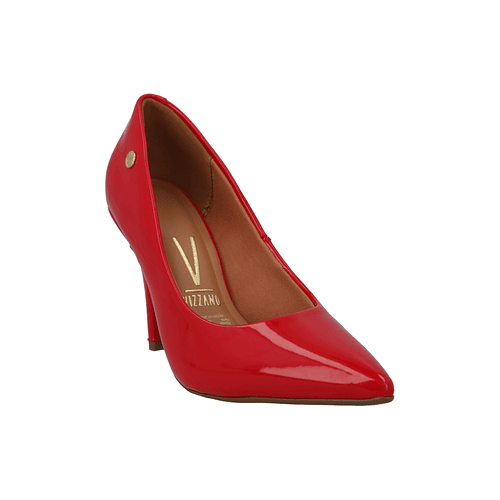 Zapato Taco Aguja Stiletto Vizzano Efecto Charol Rojo 1184-1101-13488-86347