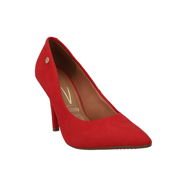 Zapato Taco Aguja Stiletto Vizzano Efecto Gamuza Rojo 1184-1101-5881-86347 2