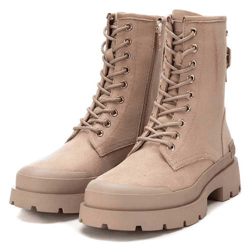 Botin Xti Efecto Gamuza Beige 142025-BEIGE