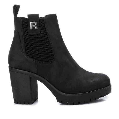 Botin Refresh Efecto Gamuza Negro 