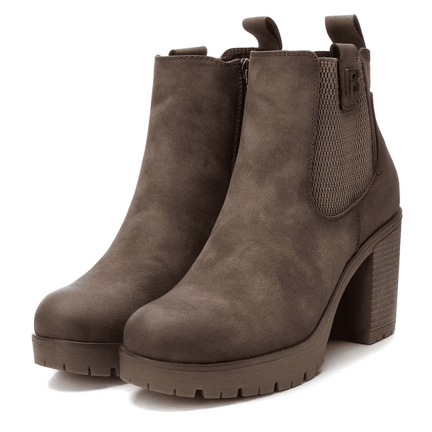 Botin Refresh Efecto Gamuza Taupe 2