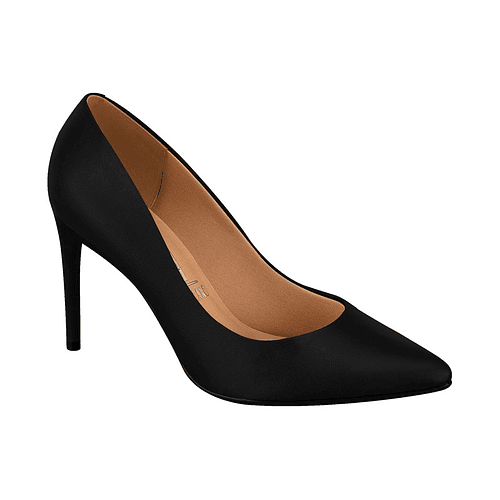 Stiletto Taco Aguja EcoCuero 1344-100-7286 - Negro