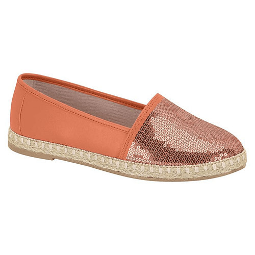 Alpargatas Eco Cuero Lentejuelas 5801-102-7800 - Coral