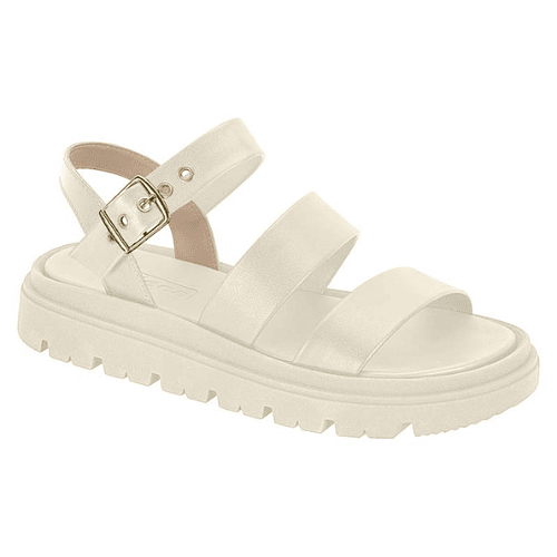 Sandalia Plana Eco Cuero 5504-101-9569 - Blanco