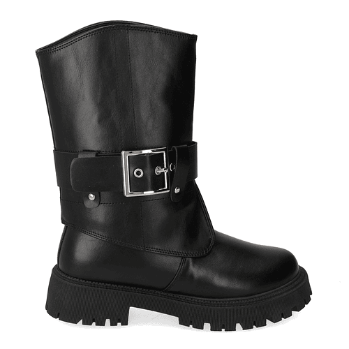 Bota Negra con Hebilla 76107-BLACK