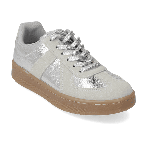 Zapatilla Casual Metalizado Plateado LRF0400-GREY