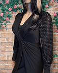 Diamonds Black Elegance Twist Dress 