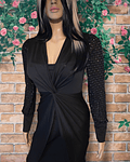 Diamonds Black Elegance Twist Dress 