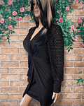 Diamonds Black Elegance Twist Dress 