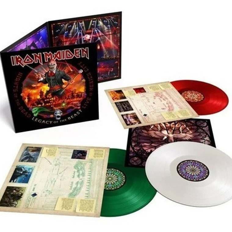 Vinilo Iron Maiden Legacy Of The Beast 3 Lps Color Vinyl 1